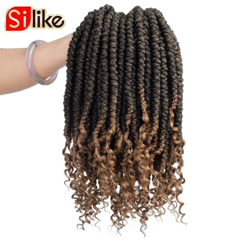 12 Inches T30 Senegalese Spring Twist Crochet Hair Curl End Synthetic ...