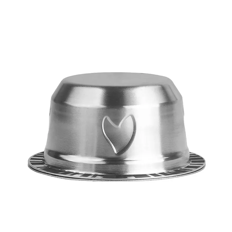

Reused Stainless Steel Coffee Capsule Coffee Machine Cup For Nespresso Vertuoline, Silver