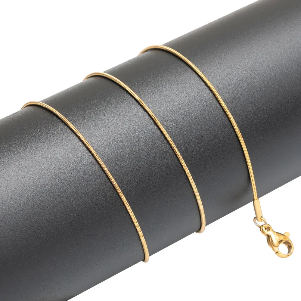 

Hot sale bulk Woman Jewelry Ball Snake Cable Box Cuban Link italian necklace chain gold stainless steel jewelry sets, Gold silver