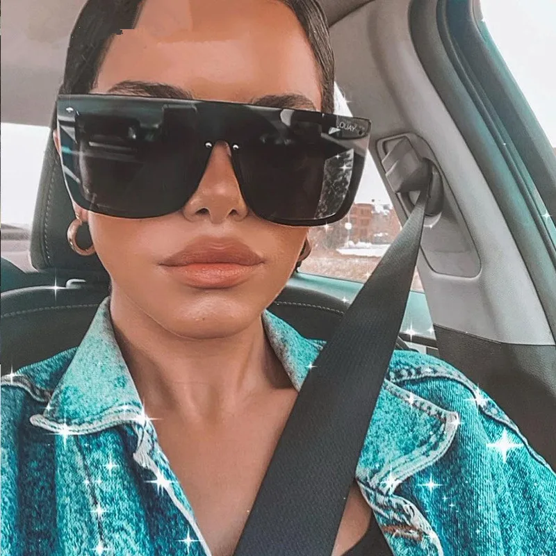 

2022 New trend oversized square sunglasses men women fashion one piece lens sun glasses, Mix color or custom colors