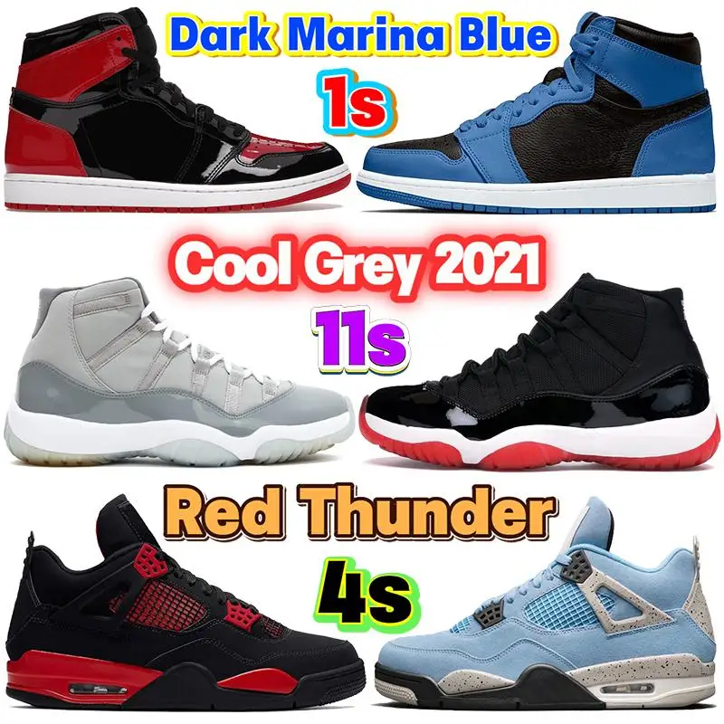 

Men Basketball Shoes Custom aIrE JoRdAn 1 retro shoes jordan 11 12 University Blue Patent Bred Grey Chicago sport shoes sneaker
