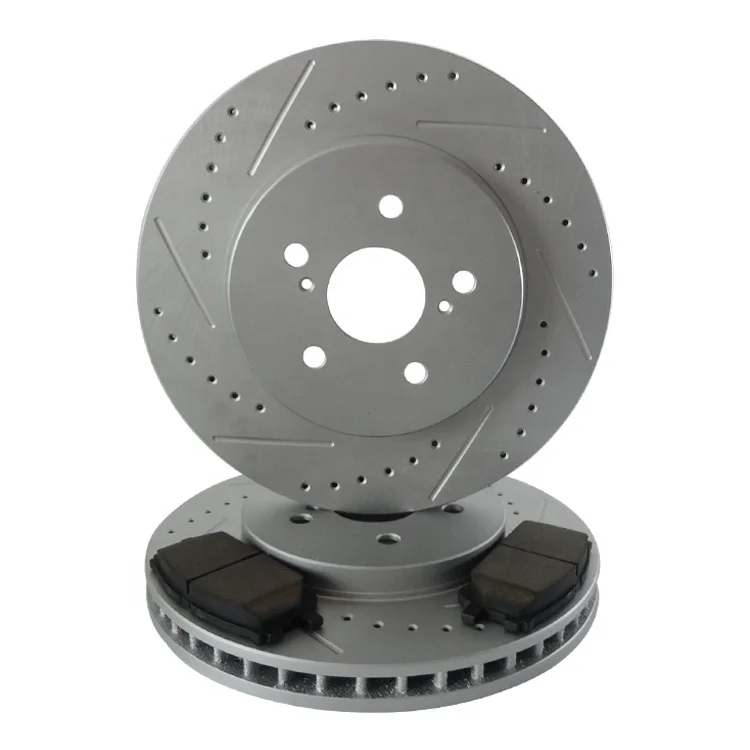 

Top quality car auto parts performance ventilated drilled & slotted coated rotor brake disc with best price