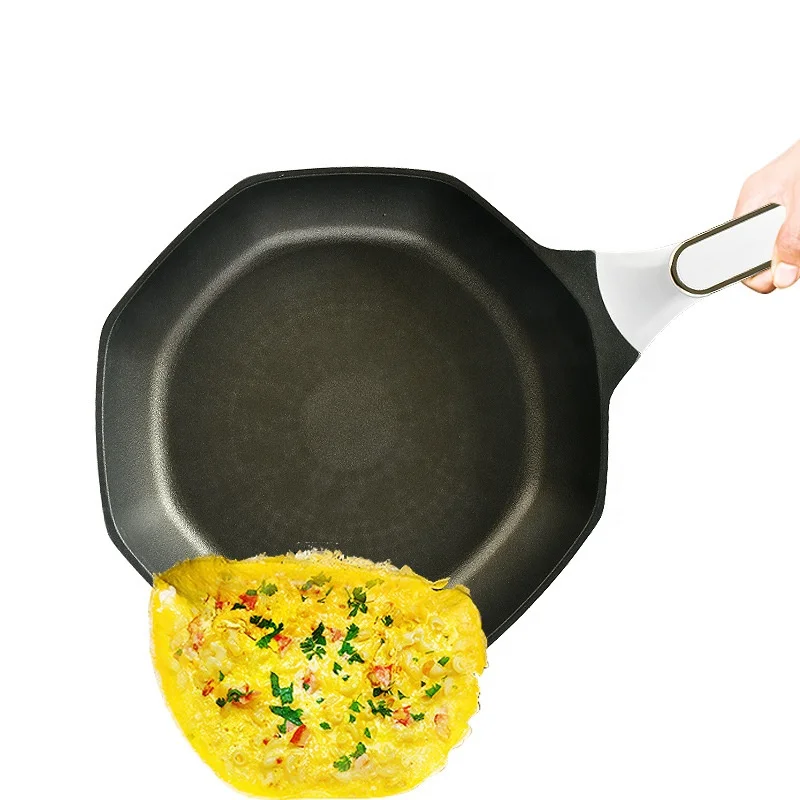 

High Quality Fashion Design Frying Pan Household Medical Stone Flat Bottom Non-stick Fry Pan