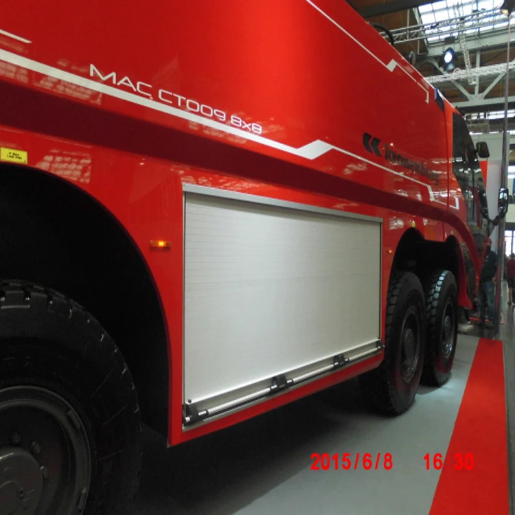 un-theft aluminum fire truck roller shutter roll up door