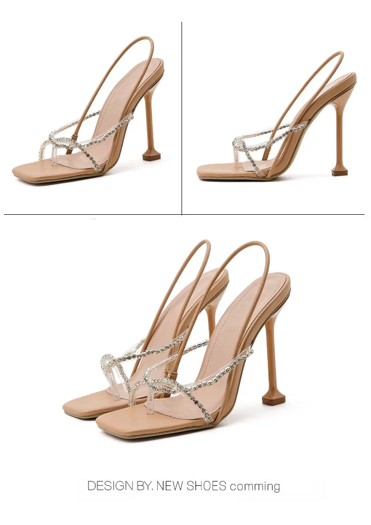 square flip flop heels