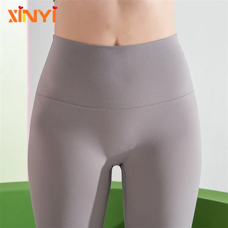 

High Waisted crotchless yoga Pants Naked Feeling Gym Sports Leggings, 7 colors