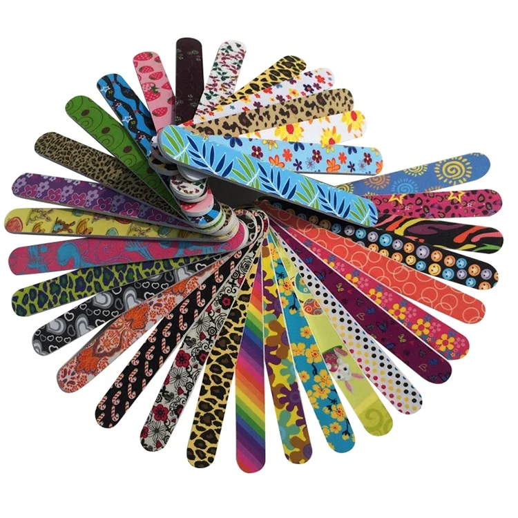 

Fashionable cute cartoon animal pattern printing nail file various colorful flower nail files for promotion, Various colors