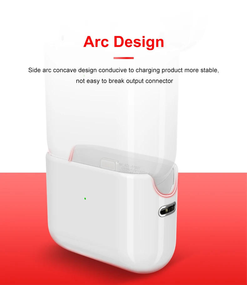 New gadget Mini power bank for airpods slim portable charging case for ipad series white color emergency charger 700mAh - ANKUX.COM