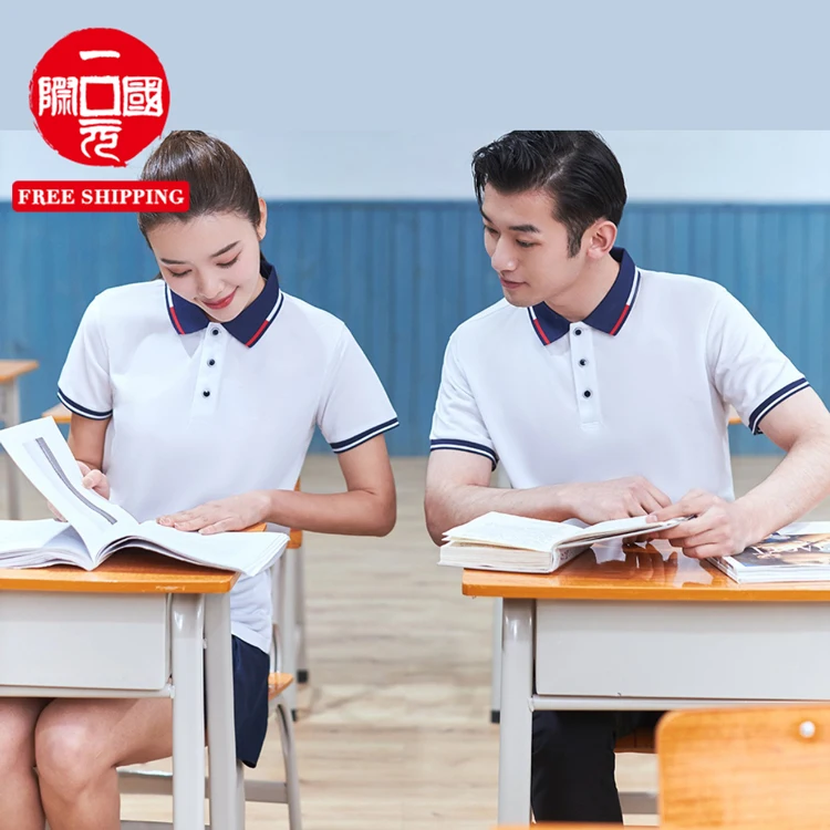 

polo shirt lapel trend cultural shirt custom men and women work clothes