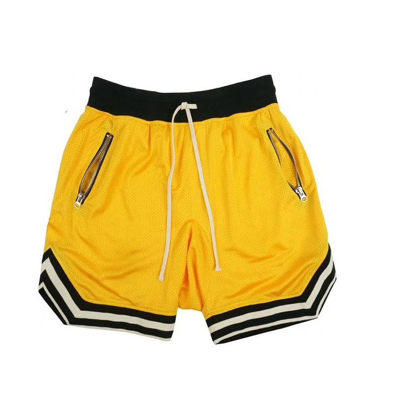 

Thin Mesh Sports Loose Shorts Men Running Basketball Training Mid Length Shorts