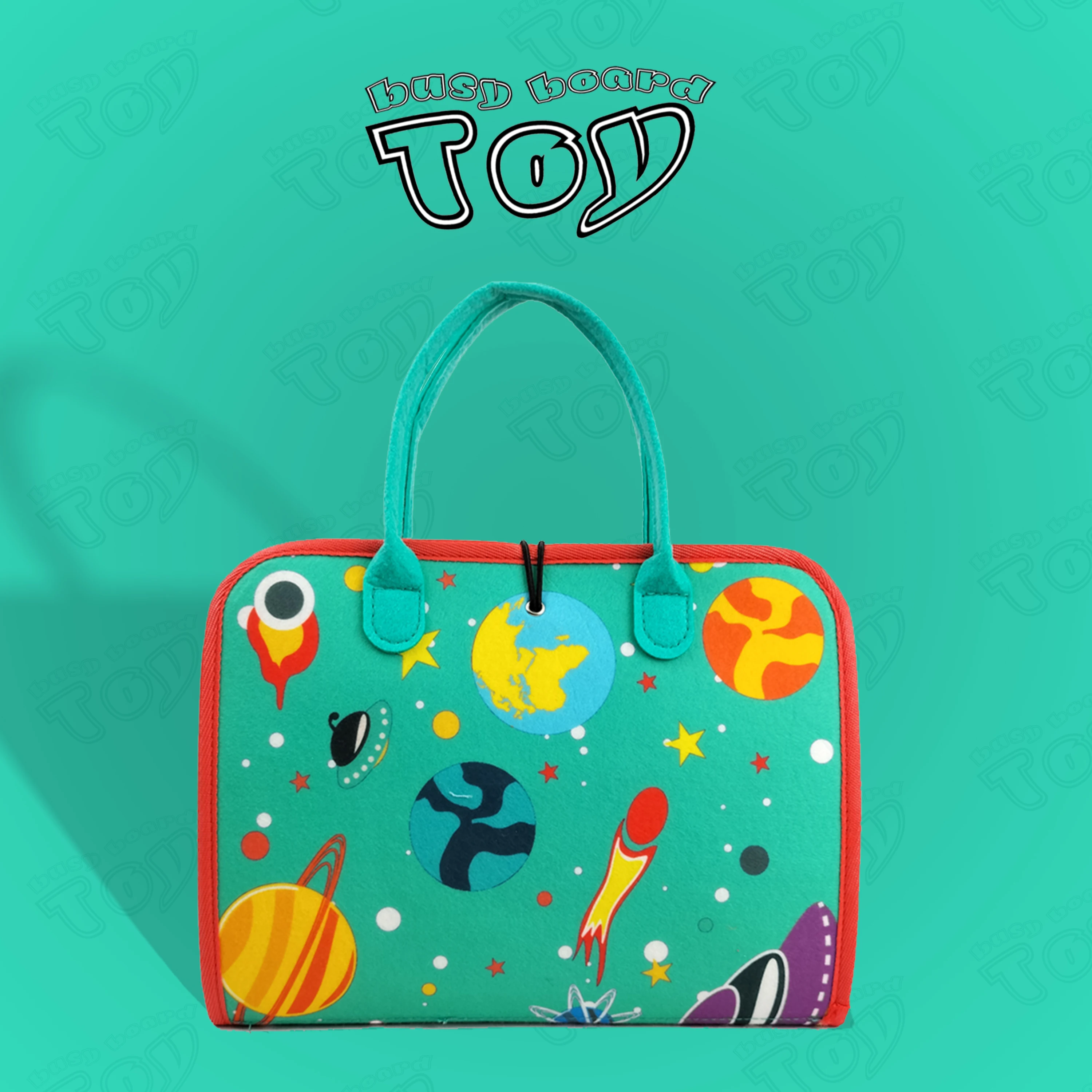 

Portable 2022 OEM DIY Custom Kids Felt Educational Montessori Toys Busy Board For Toddler 1-6 years old