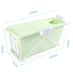 Image of 2018 New Portable Plastic foldable Bathtub for Adult Freestanding Folding Adult Plastic Tub/Portable bathtub