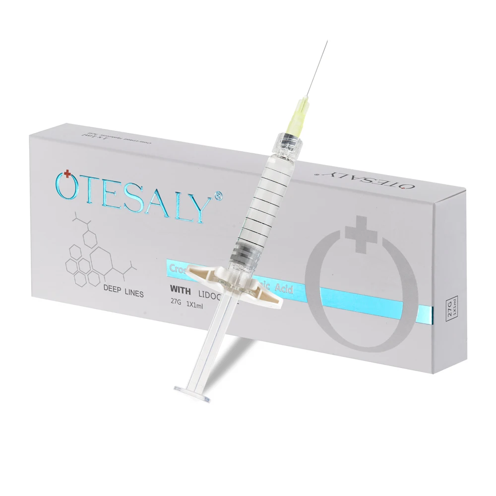 

OTESALY cross-linked hyaluronic acid derm filler injection 1ml deep with lido