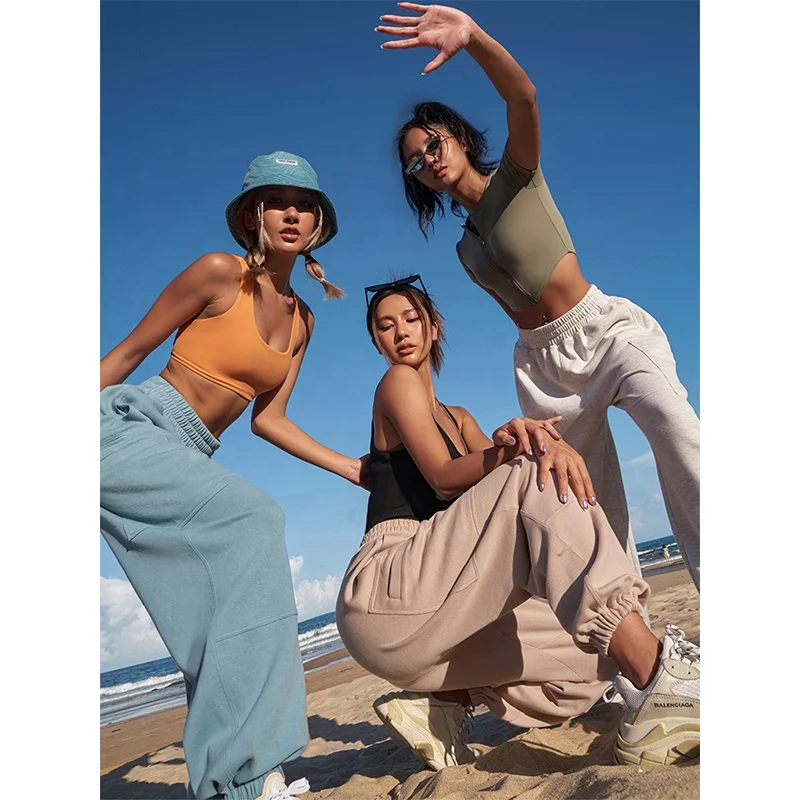 

Wholesale Autumn Winter Plus Size Women's Pants Sweatpants Workout Sport Wear Organic Cotton Trousers, Customized colors