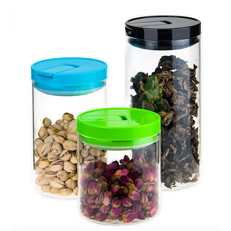 

23.7oz Borosilicate Glass Canisters Storage With Pp Lid Glass Jars Sale, Clear