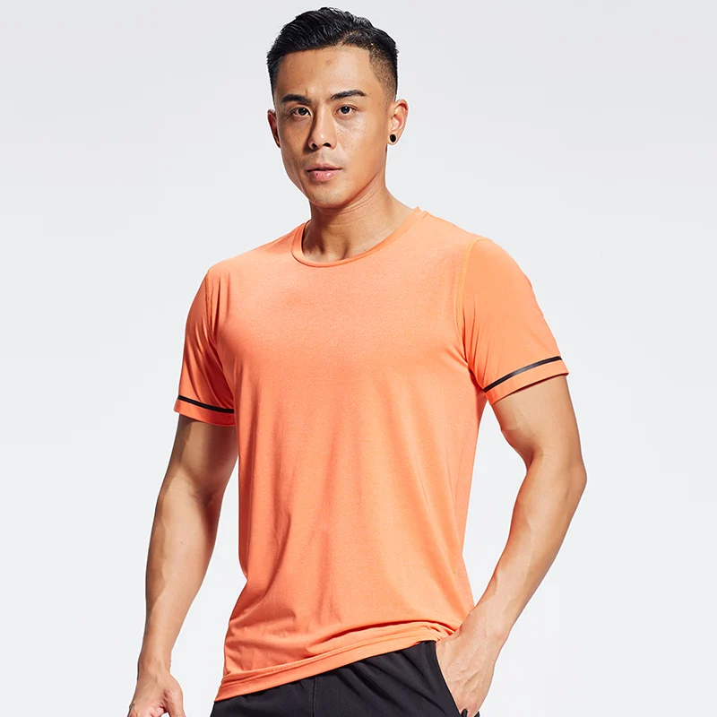 

Summer Printed Raglan Sleeve Breathable Running Gym Bodybuilding Athletic Tee Shirts