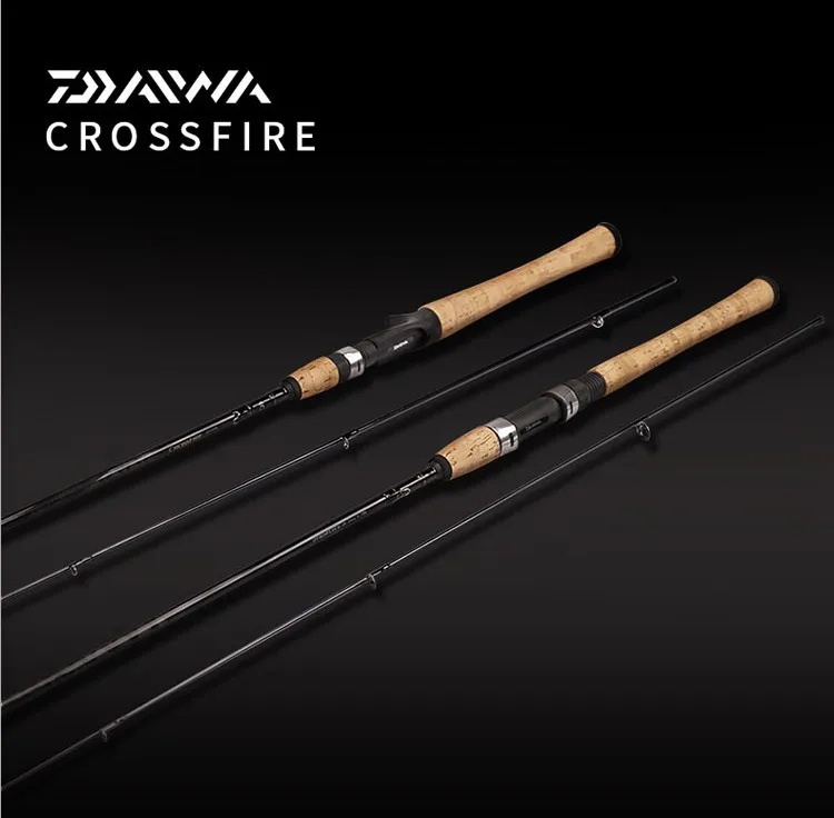DAIWA crossfire 1.68m 1.83m1.98m 2.13m FUJI accessories spinning or casting carbon fishing rod lure rod, Picture