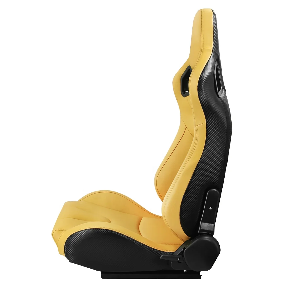 pvc carbon look sport jbr 1041棕褐色赛车用桶形座椅