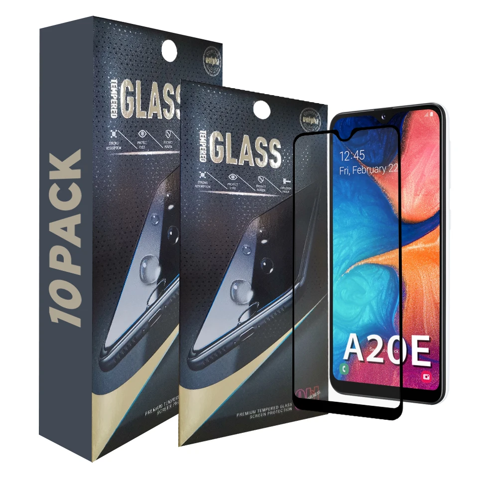 

10 in 1 2020 Glass for A20E, SGS China Factory 3D Curved 9H Tempered Glass Screen Protector for Samsung Galaxy A20e
