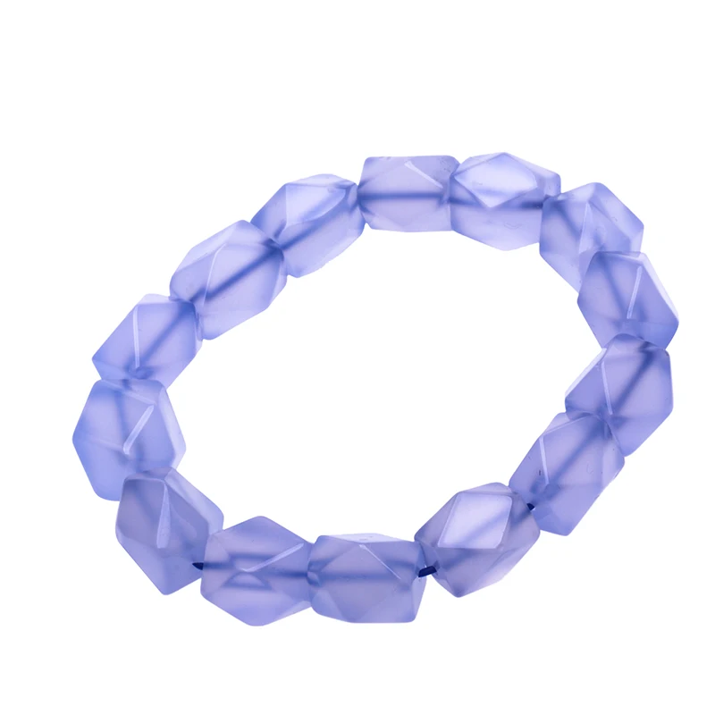 

Blue chalcedony bracelets Crystal blue agate bracelets, Natural blue
