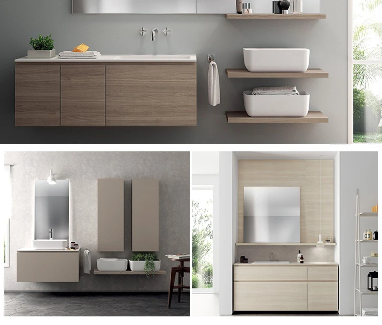 European style mirror furniture small hotel bathroom vanity unit