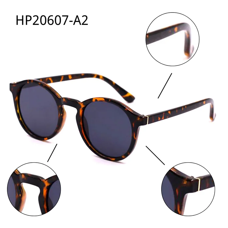 

2021 VIFF HP20607 Custom Design Sun Glasses Men Women Glass River Tortoiseshell Round Women Sunglasses