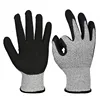 Machine Tool Work Hand Protection Cut Proof Level 5 Fiber Glass Gloves