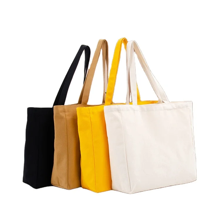 

Wholesale custom logo printed tote bag blank cotton canvas gift shopping tote bag