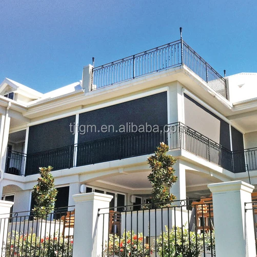 
Manual or electric effective zip track roller blinds horizontal European roller blinds headrail 