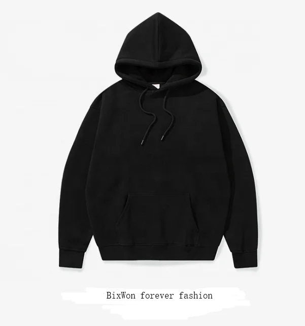 

New US Big Sizes French Terry Hoodies Heavy Hoodies Sweatshirt Blank 430gsm, Black/beige/smoke blue/baby blue