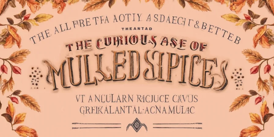 Mulled spice desserts pairing chart