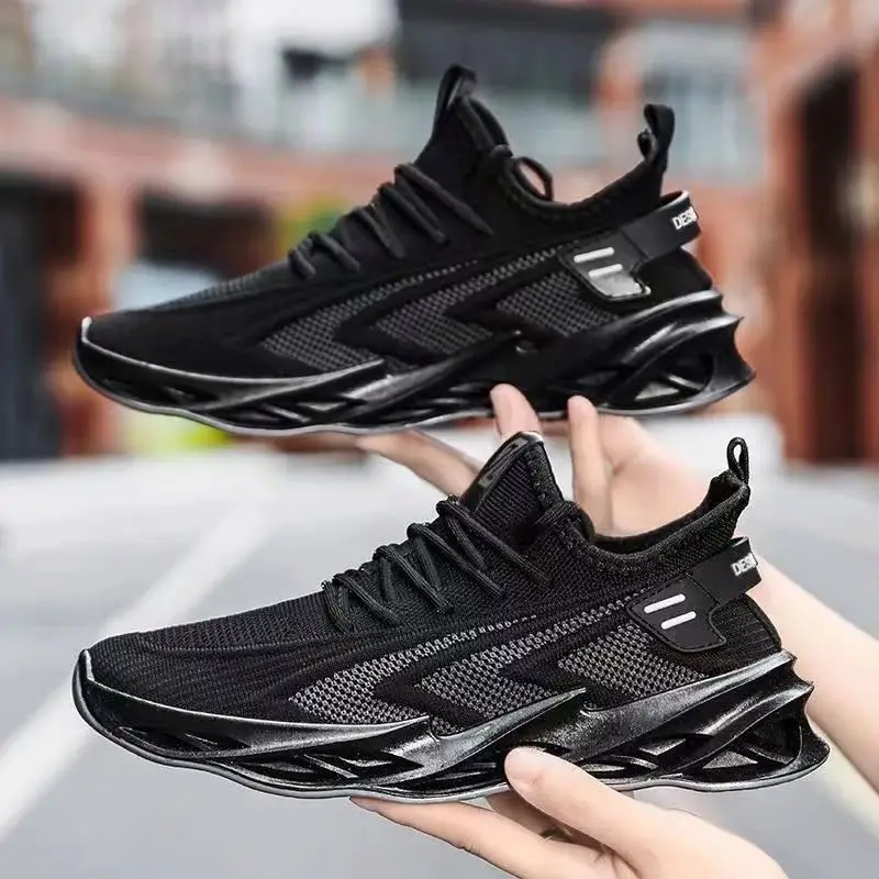 

2019 breathable sports lightweight running men's casual shoes air New Arrival, White