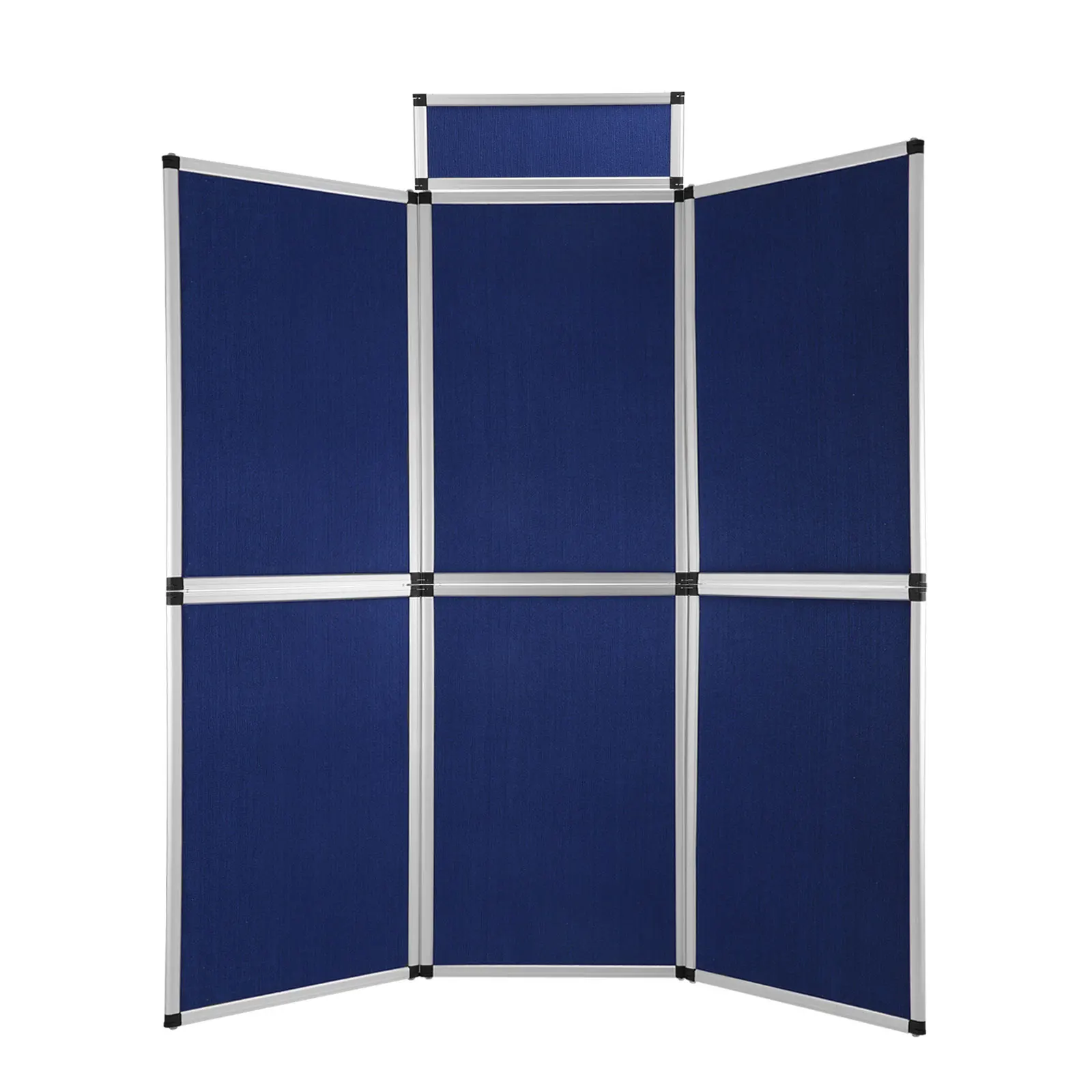 
fabric folding panel board advertising display rack with 6 board+1 top 