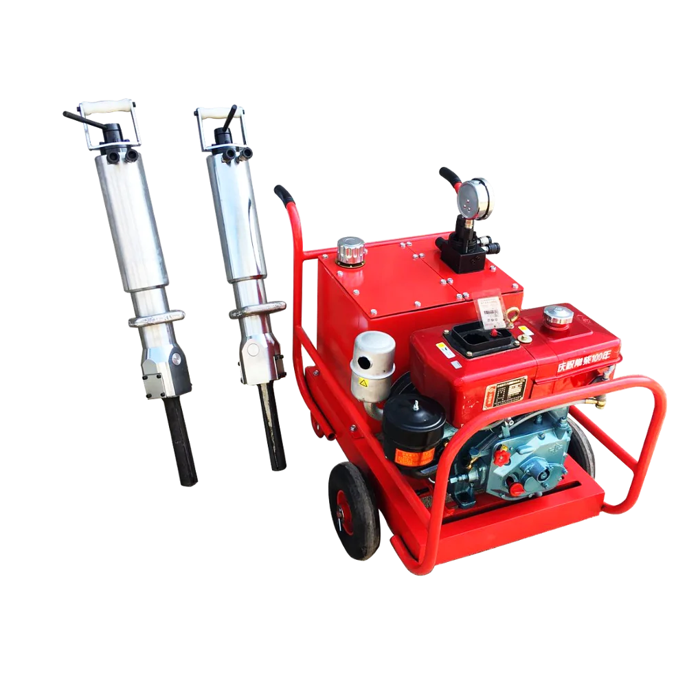 
darda hydraulic manual rock splitter machine with gasoline engine 