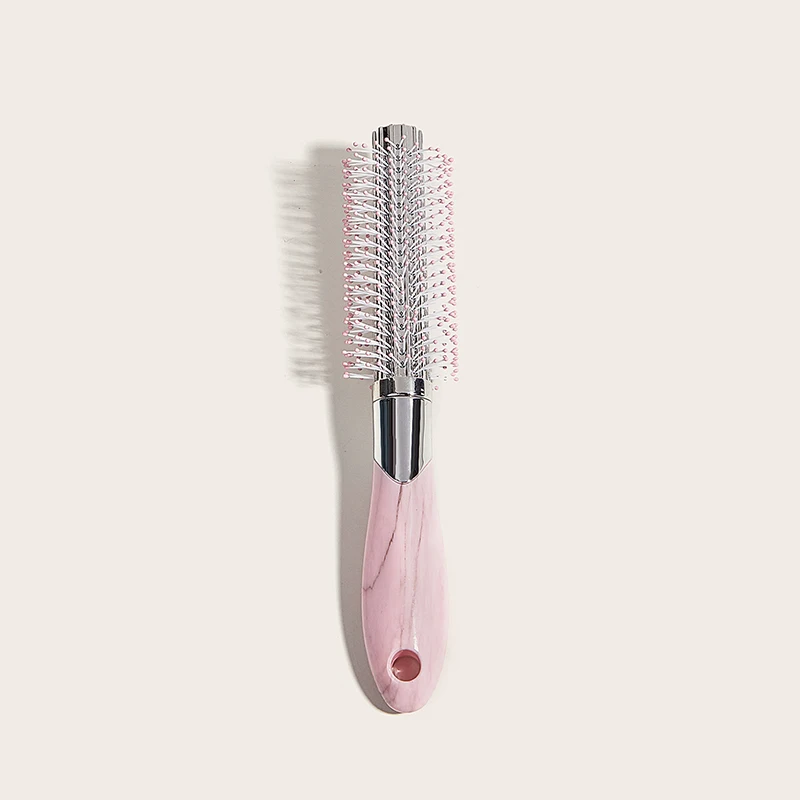 

factory direct marketing salon professional comb drum comb button blowing round brush for blow drying hair roll comb