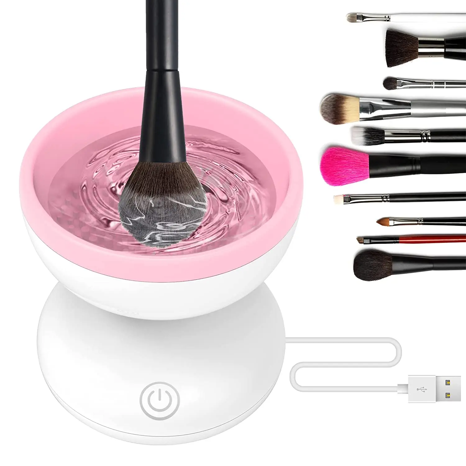 

Drop shipping USB Cosmetic Silicone Makeup Brush Cleaner Machine For Beauty makeup brush set