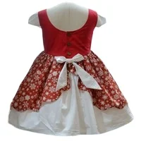 
snow digital print fabric girls boutique clothing sets red &white for Christmas 