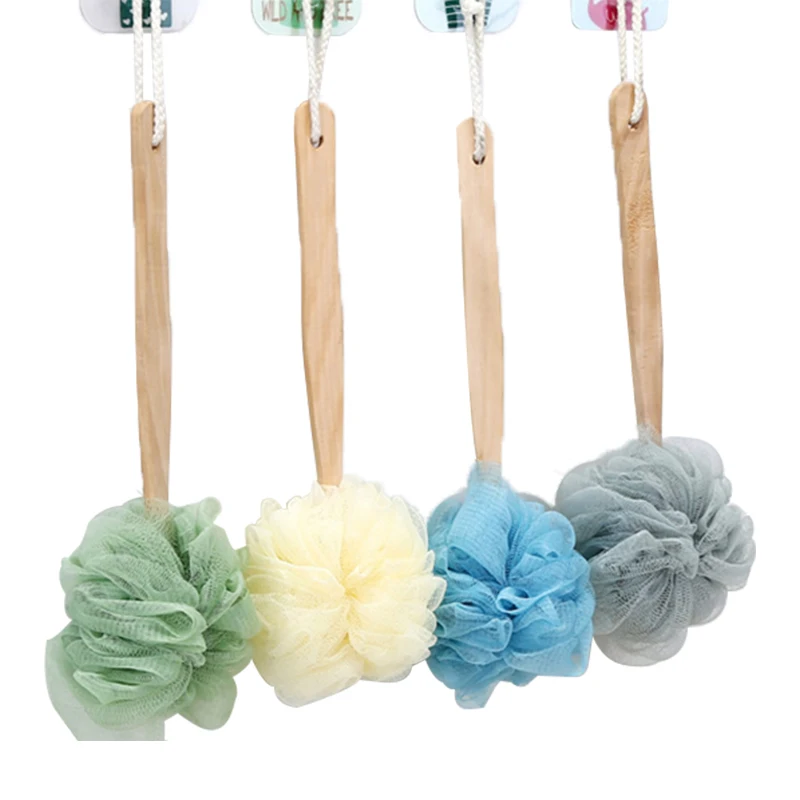 

Bath Sponge Long Handle Loofah Shower Bath Brush Exfoliating Scrubber, Customized color
