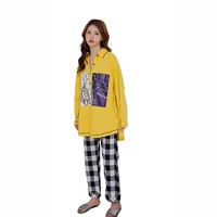 

Excellent quality plaid 100% COTTON pajamas women ,pajama sets women