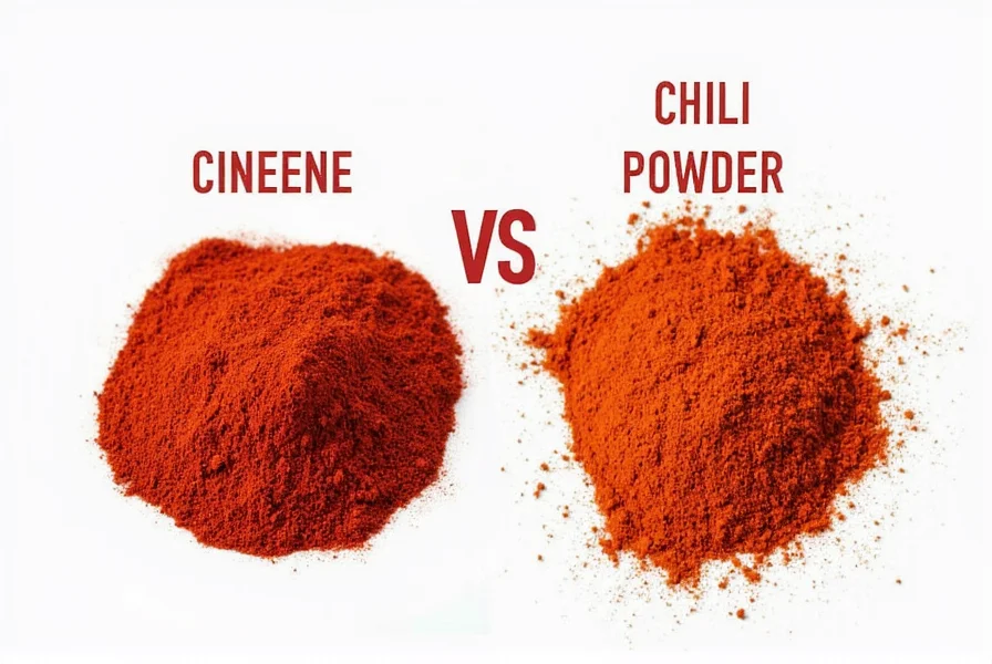 Chef measuring cayenne pepper and chili powder for substitution in cooking