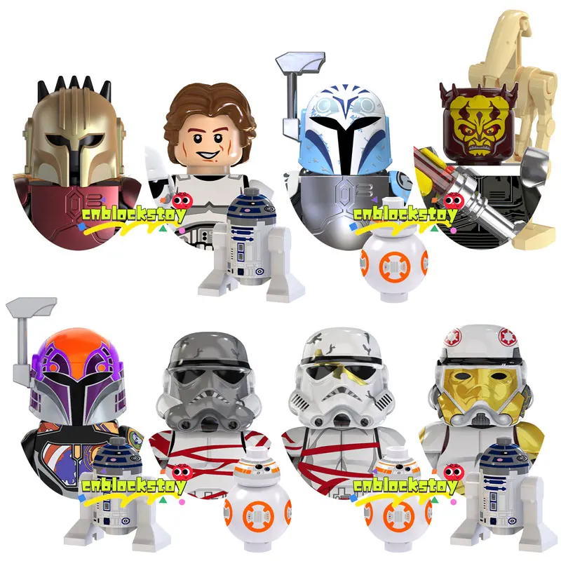 

SW Series Savage Opress Han Solo Mandalorian Space Wars Movie Mini Building Block Figure Kids Collect Plastic Toy Bricks TV6109