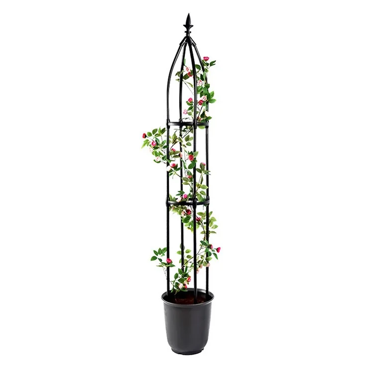 

Tower Obelisk Garden Trellis  Plant Support for Climbing Vines and Flowers Stands