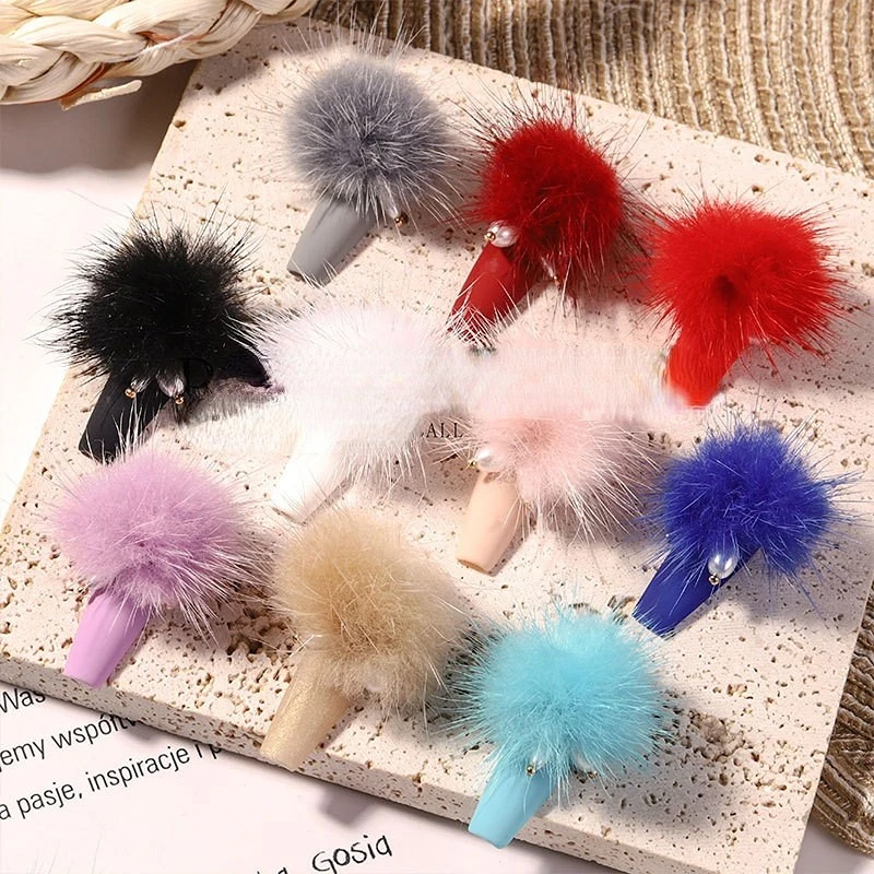 

Brand New 2022 Nail Accessories Removable Pom Poms Cute Girl Nail Art DIY Supplies Decoration for nail charms, Golden