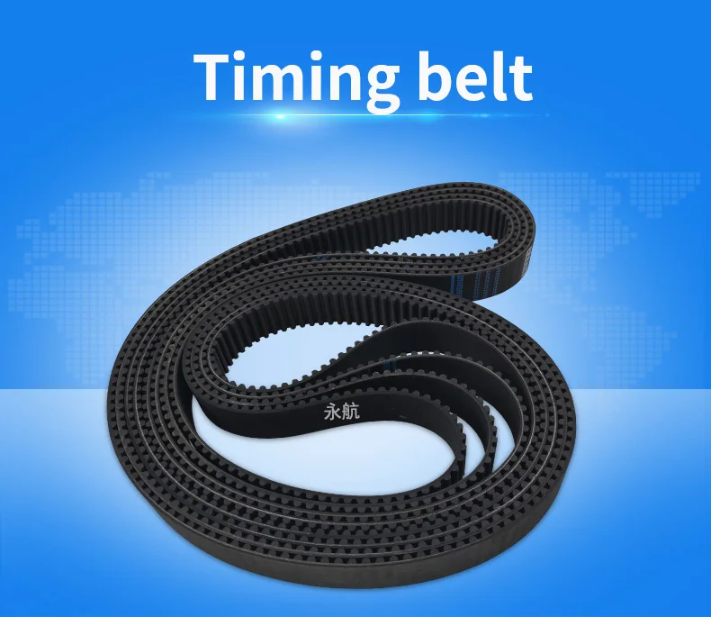 Industrial New Neoprene Rubber Timing Belt With Fiberglass Tensile Cord