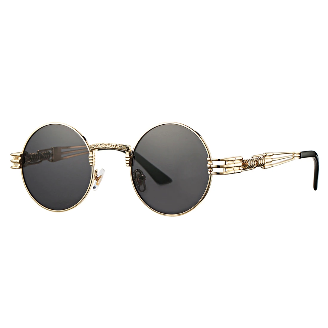

Steampunk Sunglasses Round Frame Trend Ladies Sunglasses Men's Travel Street Shot Glasses sunglasses 2022, Picture shows