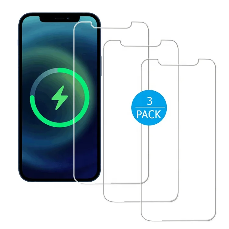 

Mobile Phone 3 Pack 2.5D 9H 0.3mm Film Clear Screen Protector Tempered Glass For iPhone, Transparent clear