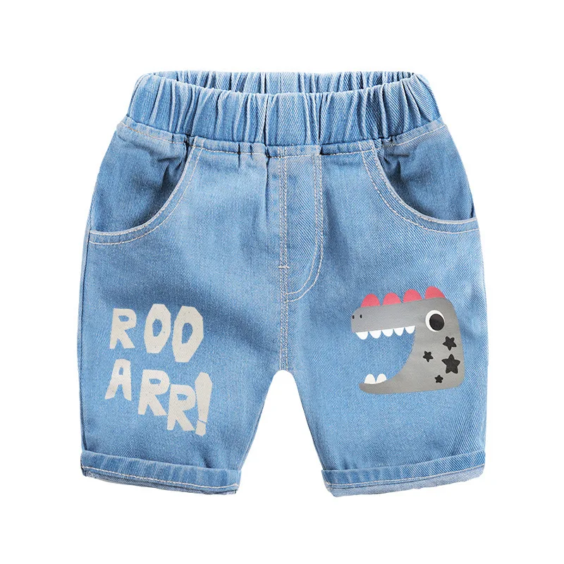 

Boys Shorts Summer Denim Letters Casual Kids Clothing Wholesale Children's Clothes
