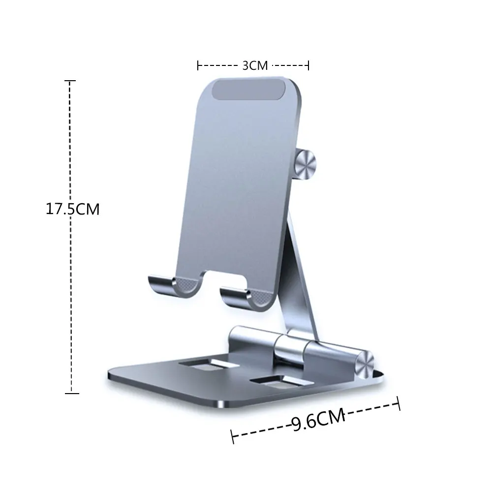 

New Cell Phone Stand Tablet Holder Height Adjustable Aluminum Stand Mount Compatible with All Phone