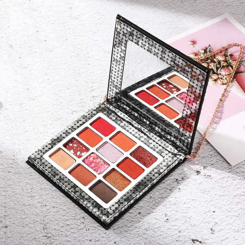 

Professional Supplier Cosmetic Makeup Glamorous 12 Colors 3D Effect Natural Eye Shadow Palette