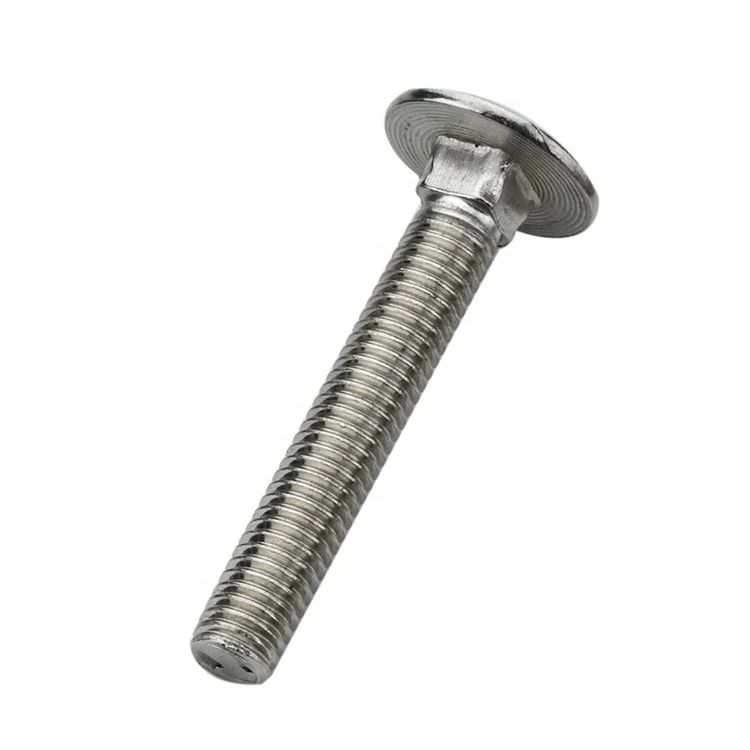 
DIN 603 Round Head Square Neck Carriage Bolt Carbon Steel Stainless Steel 